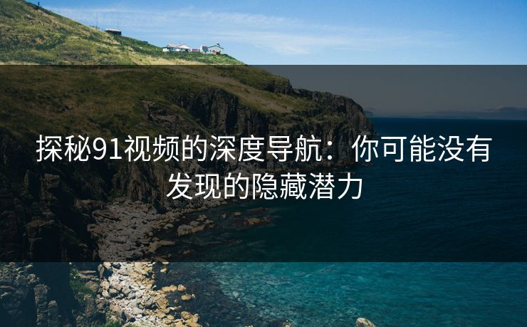 探秘91视频的深度导航：你可能没有发现的隐藏潜力  第1张